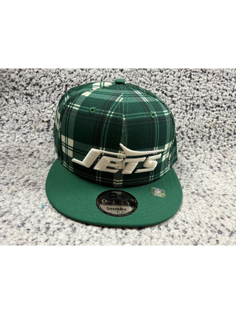 New York Jets Hat New Era 9Fifty "Statement Plaid" Logo Snapback Cap New